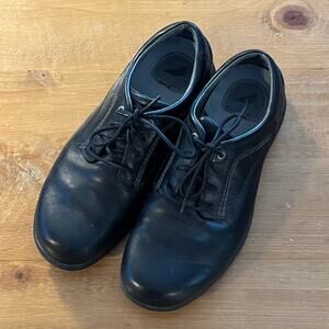 Red Wing Men’s Black Leather Work Shoes Size 10EE Wide Comfort Oxford Non-Slip